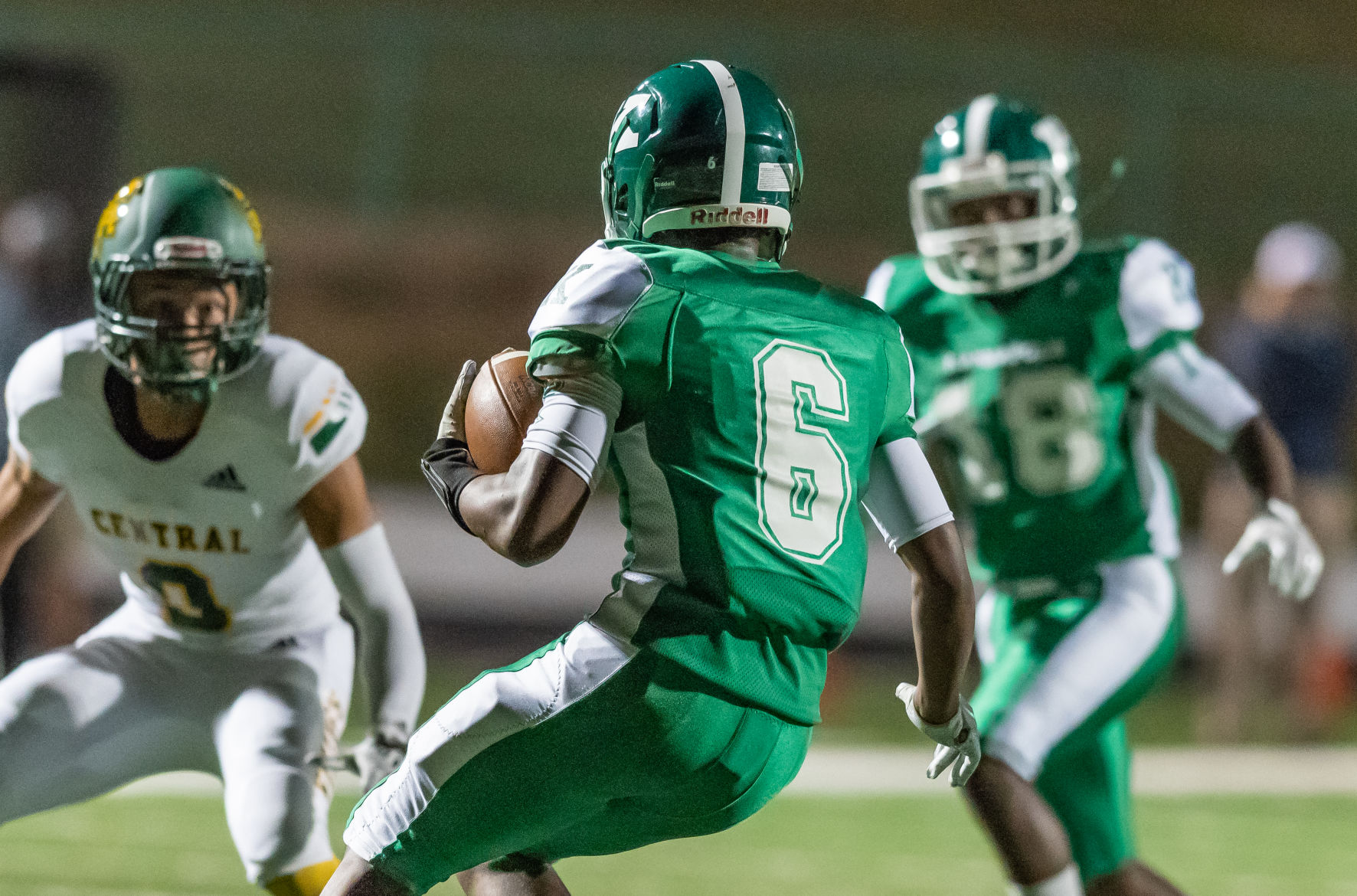 Friday night high school football action